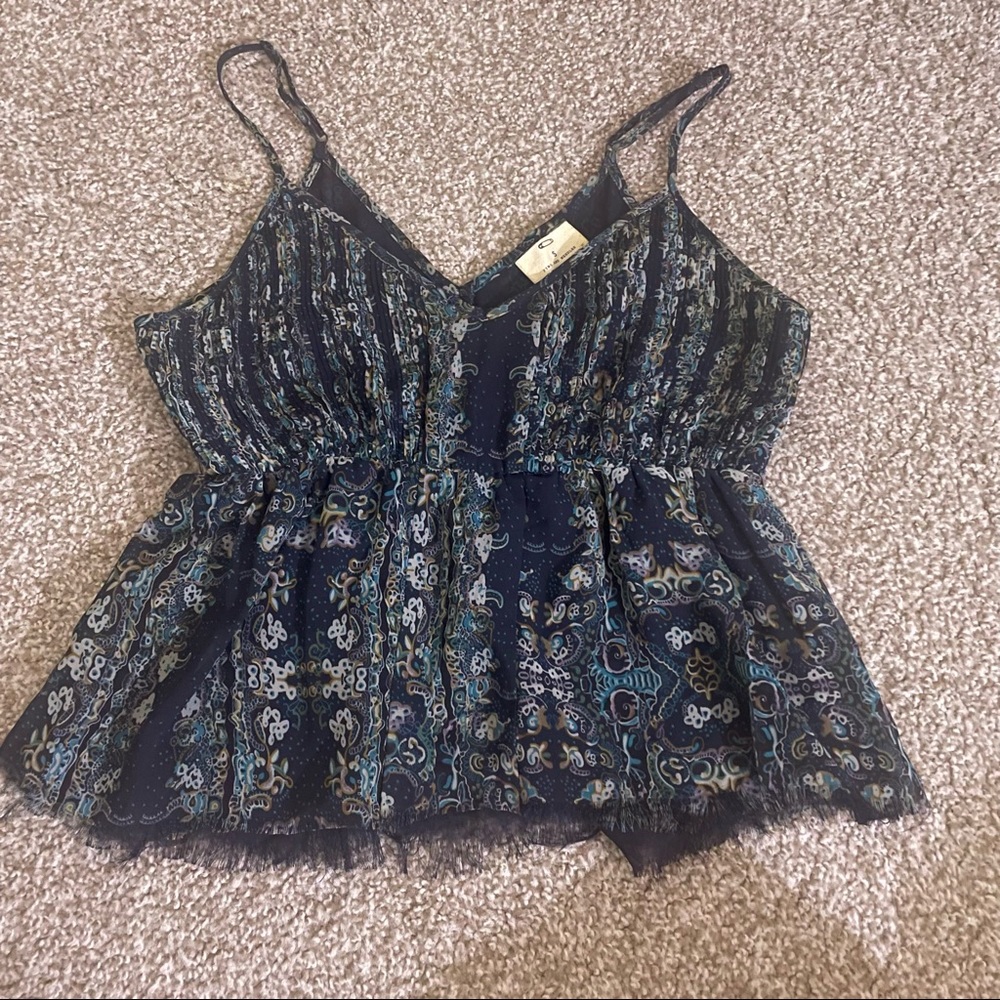 Paisley babydoll top